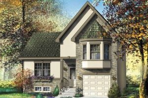 Cottage Exterior - Front Elevation Plan #25-4116