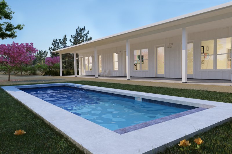 House Blueprint - Exterior - Other Elevation 5 for Ranch House Plan #888-16 - 2 bed, 2 bath