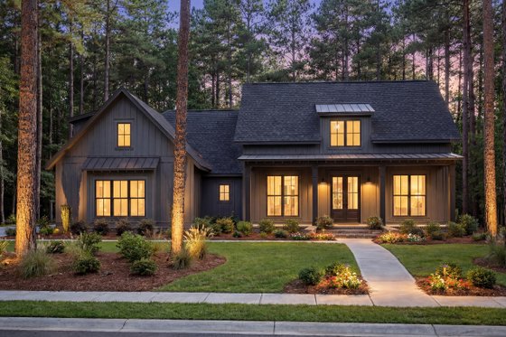 Exterior - Front Elevation 10 for Farmhouse House Plan #430-164 - 3 bed, 2 bath