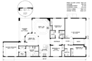 Mediterranean Style House Plan - 4 Beds 3 Baths 2208 Sq/Ft Plan #27-245 