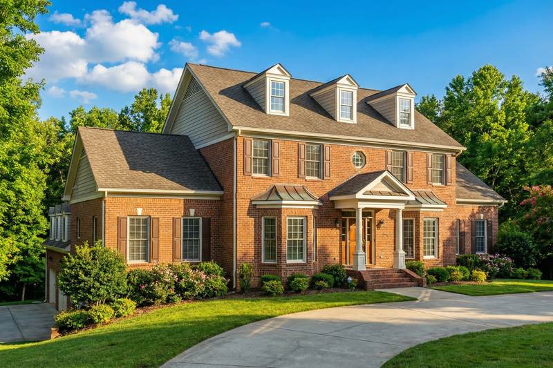 Exterior - Front Elevation 2 for Colonial House Plan #17-292 - 5 bed, 3.5 bath