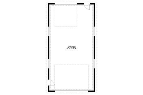 Floor Plan - Main Floor for Traditional House Plan #1060-88, 0 bath