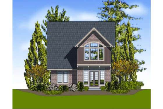 Exterior - Rear Elevation for Craftsman House Plan #48-264 - 4 bed, 3 bath
