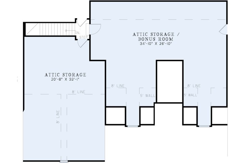 Home Plan - Floor Plan - Upper Floor for Traditional House Plan #17-1020 - 4 bed, 2.5 bath