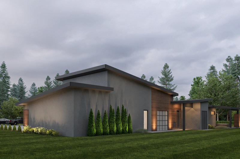 Architectural House Design - Exterior - Other Elevation for Prairie House Plan #1066-265 - 4 bed, 4.5 bath