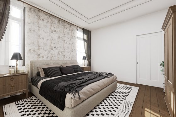 Interior - Master Bedroom for Modern House Plan #23-2394 - 3 bed, 2 bath