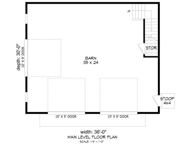 House Blueprint - Country Floor Plan - Main Floor Plan #932-1268
