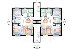 Floor Plan - Main Floor for Traditional House Plan #23-777 - 2 bed, 1 bath