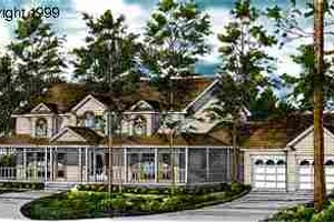House Blueprint - Country Exterior - Front Elevation Plan #40-101