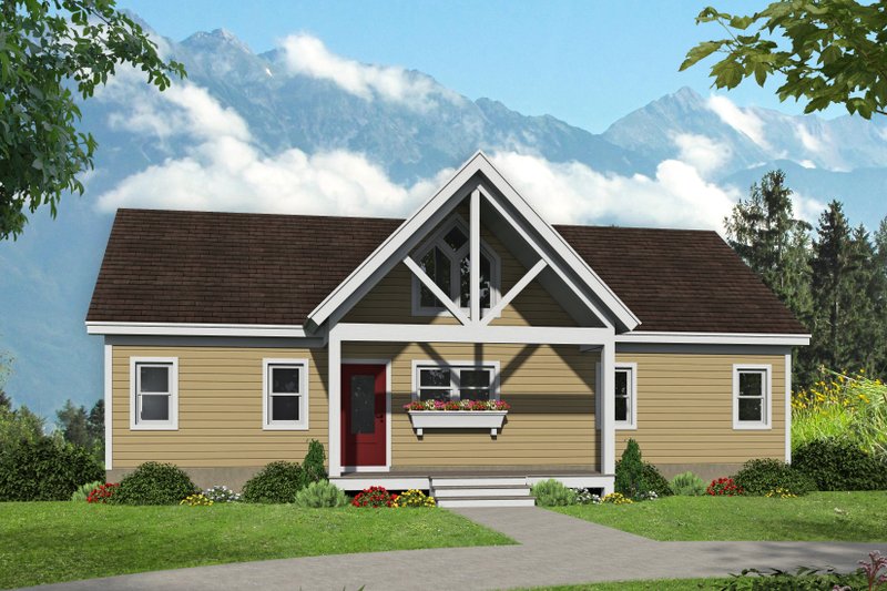 Home Plan - Country Exterior - Front Elevation Plan #932-55