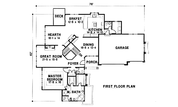 Modern Floor Plan - Main Floor Plan #67-683