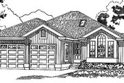 Traditional Style House Plan - 3 Beds 2 Baths 1424 Sq/Ft Plan #47-313 