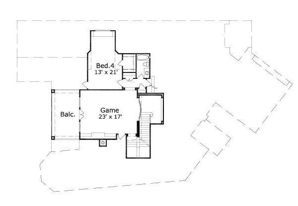 Floor Plan - Upper Floor Plan #411-415