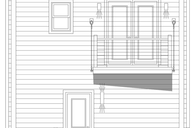 House Design - Exterior - Rear Elevation for Beach House Plan #932-1001 - 3 bed, 3.5 bath