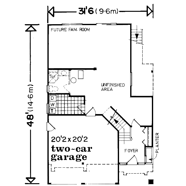 Traditional Floor Plan - Main Floor Plan #47-565