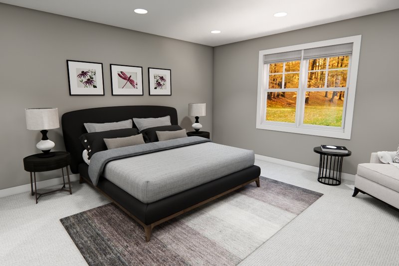 House Design - Interior - Master Bedroom for Bungalow House Plan #51-1370 - 3 bed, 2.5 bath