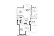Craftsman Style House Plan - 4 Beds 3 Baths 3011 Sq/Ft Plan #70-1204 