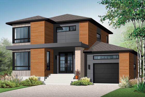 Front View - 1850 square foot modern home