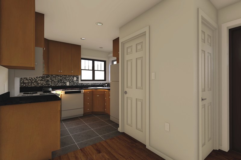 Dream House Plan - Interior - Kitchen for Bungalow House Plan #126-208 - 2 bed, 1.5 bath