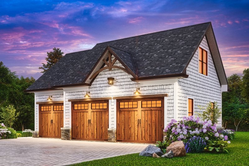 Dream House Plan - Exterior - Front Elevation 6 for Traditional House Plan #54-595, 1 bath