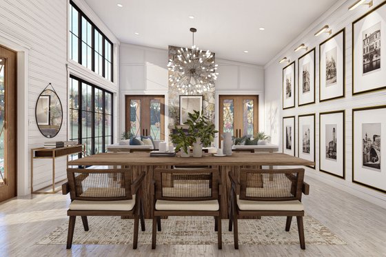 Interior - Dining Room 1 for Barndominium House Plan #455-252 - 2 bed, 2 bath