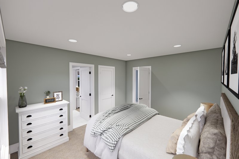 Dream House Plan - Interior - Bedroom 3 for Farmhouse House Plan #51-1564 - 4 bed, 3.5 bath
