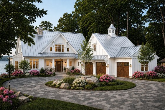 Exterior - Front Elevation 3 for Farmhouse House Plan #928-415 - 5 bed, 4 bath