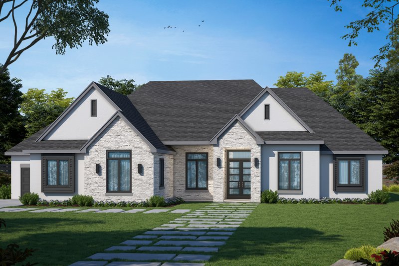 Home Plan - Exterior - Front Elevation 3 for Craftsman House Plan #20-2494 - 3 bed, 2.5 bath