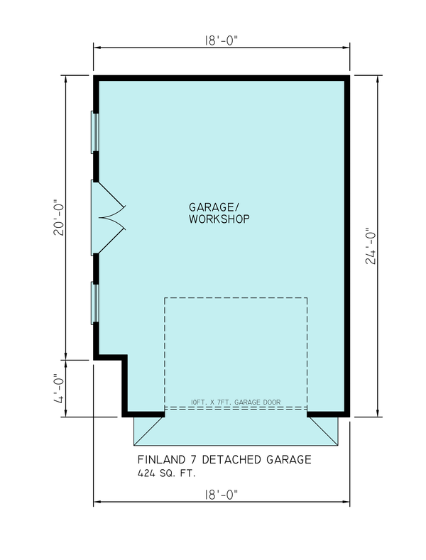 House Blueprint - Floor Plan - Other Floor for Cottage House Plan #54-684 - 2 bed, 2 bath