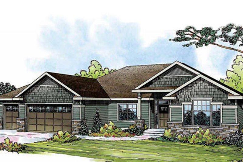 Home Plan - Craftsman Exterior - Front Elevation Plan #124-842
