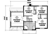 Traditional Style House Plan - 3 Beds 1 Baths 1721 Sq/Ft Plan #25-4677 