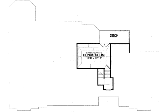 Floor Plan - Other Floor for Southern House Plan #40-369 - 3 bed, 2 bath