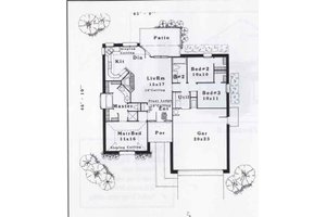 Floor Plan - Main Floor for Traditional House Plan #310-887 - 3 bed, 2 bath