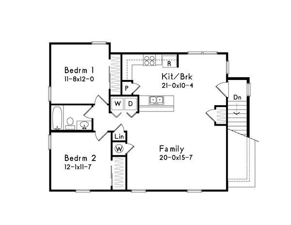 Home Plan - Colonial Floor Plan - Upper Floor Plan #22-429