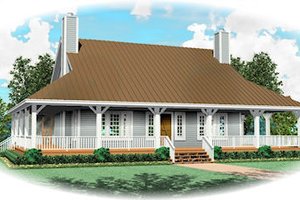 Farmhouse Exterior - Front Elevation Plan #81-13813