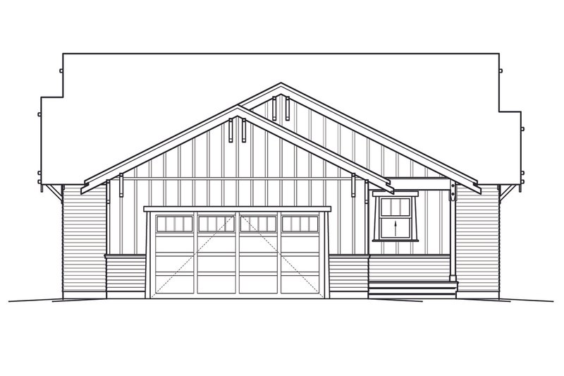 Home Plan - Exterior - Rear Elevation for Bungalow House Plan #434-3 - 3 bed, 2.5 bath