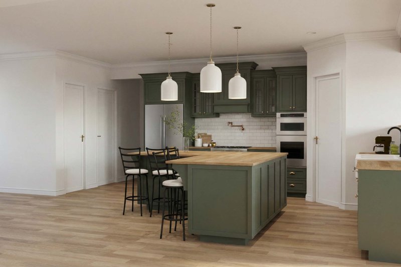 House Blueprint - Interior - Kitchen for Farmhouse House Plan #923-477 - 3 bed, 2 bath