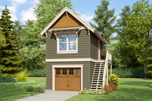 House Plan Design - Cottage Exterior - Front Elevation Plan #48-1092