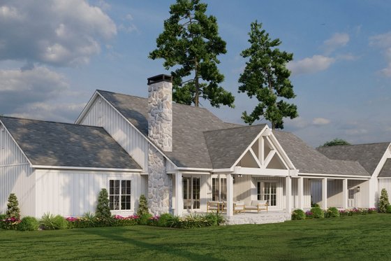 Exterior - Other Elevation 2 for Farmhouse House Plan #923-368 - 4 bed, 3 bath