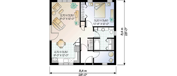 Home Plan - Cottage Floor Plan - Main Floor Plan #23-113