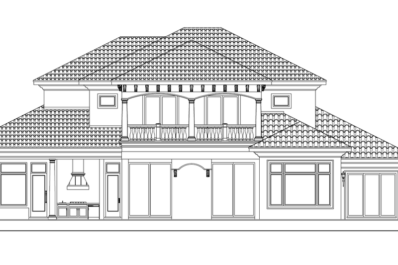Dream House Plan - Exterior - Rear Elevation for Mediterranean House Plan #1017-169 - 4 bed, 4.5 bath