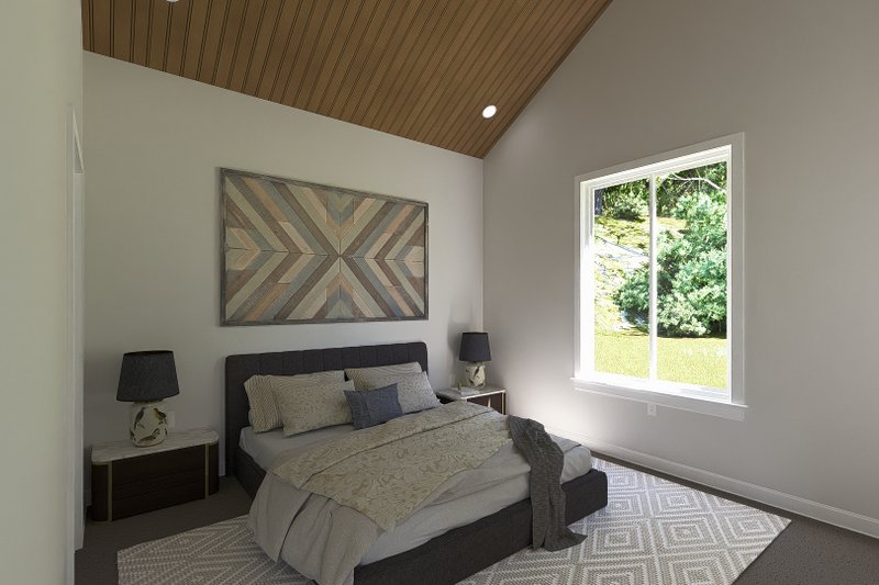 Architectural House Design - Interior - Bedroom for Craftsman House Plan #1060-294 - 1 bed, 1 bath