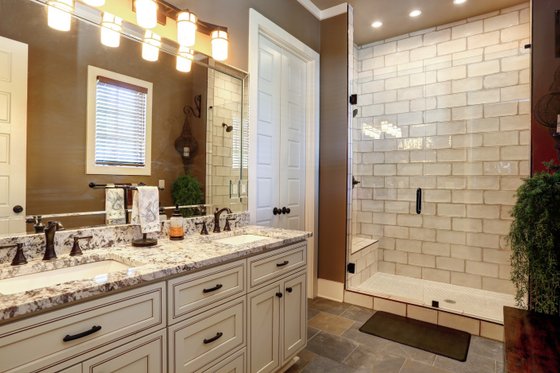 Interior - Master Bathroom for Ranch House Plan #54-484 - 4 bed, 3 bath