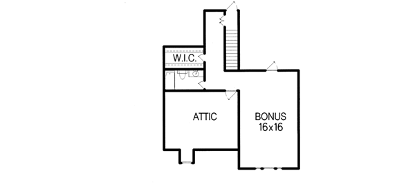 Southern Floor Plan - Upper Floor Plan #15-133