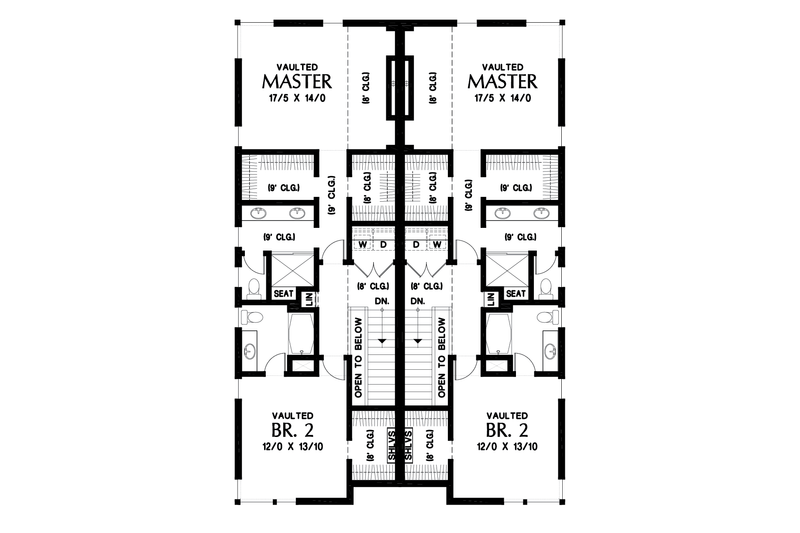 House Plan Design - Floor Plan - Upper Floor for Contemporary House Plan #48-1020 - 2 bed, 2.5 bath