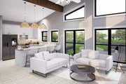 Country Style House Plan - 1 Beds 1 Baths 1008 Sq/Ft Plan #932-380 