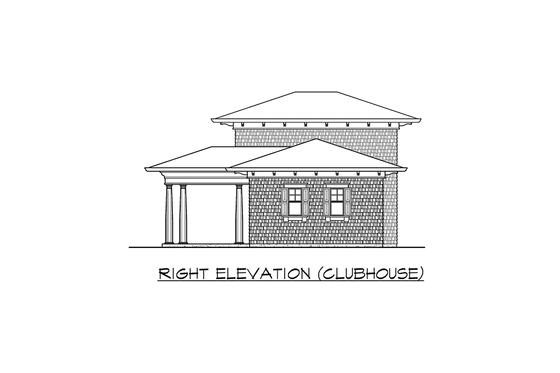 Exterior - Other Elevation 7 for Traditional House Plan #132-217 - 4 bed, 7 bath