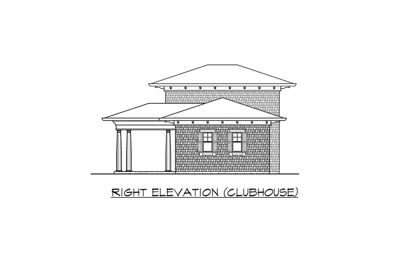 House Blueprint - Exterior - Other Elevation 7 for Traditional House Plan #132-217 - 4 bed, 7 bath
