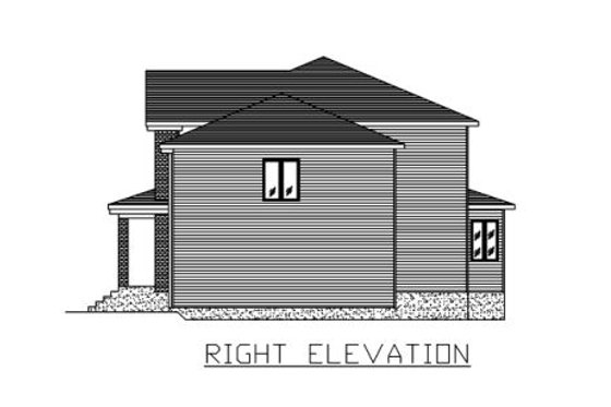 Exterior - Other Elevation 1 for Southern House Plan #138-263 - 3 bed, 1.5 bath