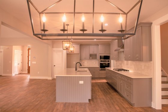 Farmhouse Plan 927-980 Dining Room and Kitchen